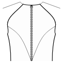 Dress Sewing Patterns - Back princess seam: armhole to center waist