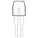 スカート 縫製パターン - 膝上丈