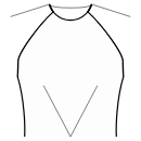 ドレス 縫製パターン - すべてのダーツはウエストに変換されます