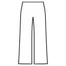 ズボン 縫製パターン - ワイドレッグパンツ