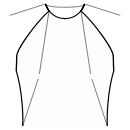Платье Выкройки для шитья - Вытачки полочки - в горловину и боковой шов по талии