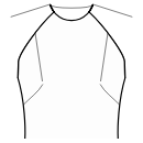 Kleid Schnittmuster - Abnäher an Schulter und Seitennaht