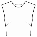 Блузка Выкройки для шитья - Все вытачки полочки переведены в боковой шов