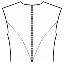 Dress Sewing Patterns - Back princess seam: upper armhole to waist center