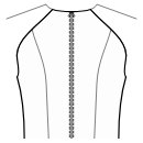 Платье Выкройки для шитья - Дизайн спинки: рельефные швы