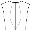 Платье Выкройки для шитья - Рельефный шов спинки от горловины к центру талии