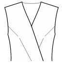 Kleid Schnittmuster - Abnäher am Armloch und in der Taillenmitte