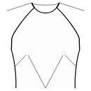 Kleid Schnittmuster - Abnäher an der Taillenmitte und Seitennaht