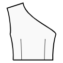 Платье Выкройки для шитья - 2 симметричные вытачки полочки