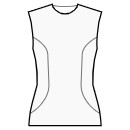 Платье Выкройки для шитья - Дизайн полочки: французские вытачки