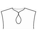 Jumpsuits Naaipatronen - Strakke druppelvormige halslijn met knopen