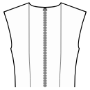 Dress Sewing Patterns - Back princess seam: neck top to waist