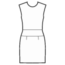 Платье Выкройки для шитья - Прямая юбка с кокеткой и вытачками