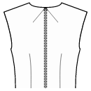 Блузка Выкройки для шитья - Вытачки спинки в центр горловины и талиевая