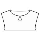 衬衫 缝纫花样 - 水滴型船领