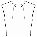 Блузка Выкройки для шитья - Все вытачки полочки переведены в горловину