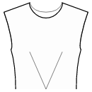 Блузка Выкройки для шитья - Все вытачки полочки переведены в центр талии