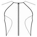 Dress Sewing Patterns - Back princess seam: armhole to side waist