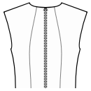 Jumpsuits Sewing Patterns - Back princess seam: neck to waist