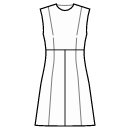 Kleid Schnittmuster - 8-Bahnen-Rock mit hoher Taille