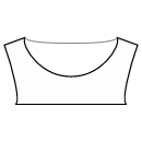 Блузка Выкройки для шитья - Глубокая круглая горловина