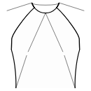 Vestido Patrones de costura - Pinzas delanteras: centro del escote / costado del talle	