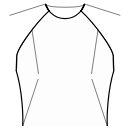 连衣裙 缝纫花样 - 肩部和腰部飞镖