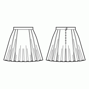 Skirt #1757448 - Made to Measure Sewing Pattern by Sewist CAD Online ...