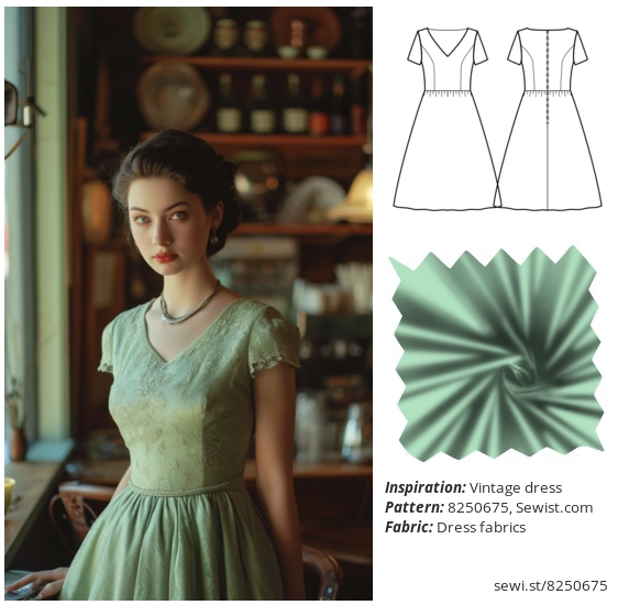 Vintage dress Women Clothing Dress Sewing Pattern Sewist