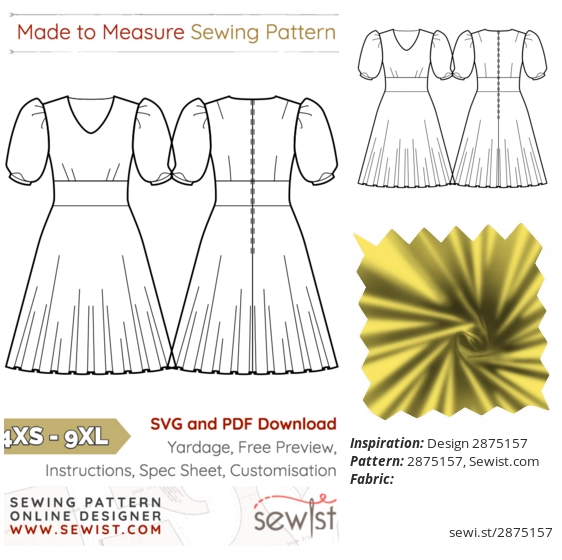 Latest Release Classic Fit and Flare Dress Sewing Pattern